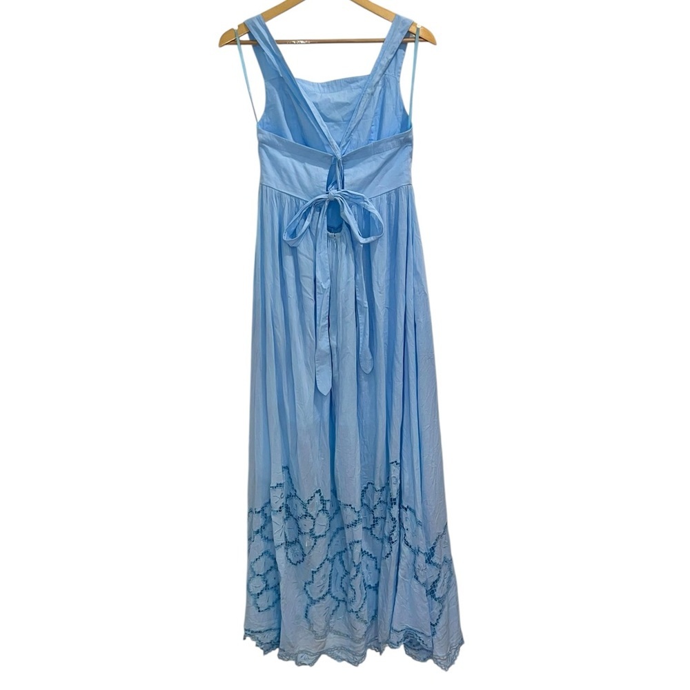 NWT Free People Bali Paradise Maxi Dress Ice Blue Combo - Picture 4 of 5